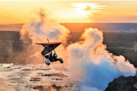 Ultralight trike on Victoria Falls Safari Holiday